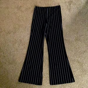 Black and White striped pants!